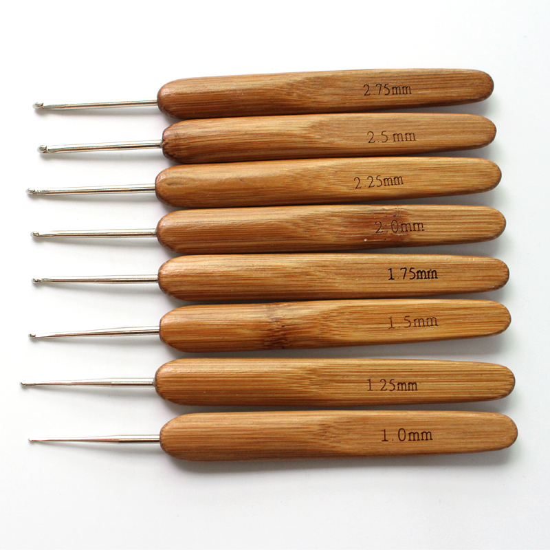 Crochet Hook Set - Набор бамбуковых крючков для вязания своими