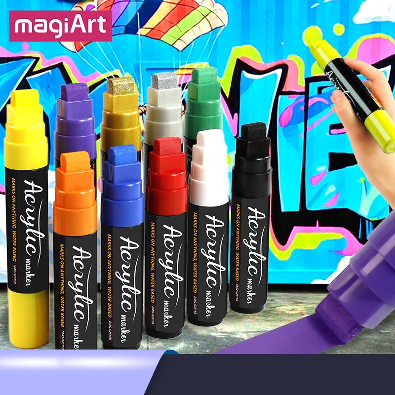 Art Craft Jumbo - 10 цветов Jumbo перманентные цветные акриловые