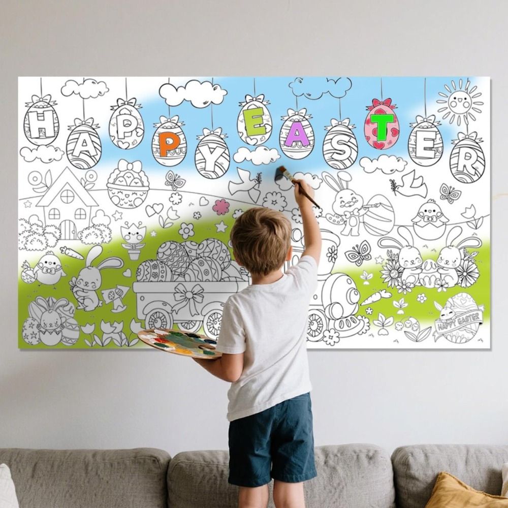Art Craft Jumbo - DIY Пасхальный Гигантский Раскраска Плакат Художественное