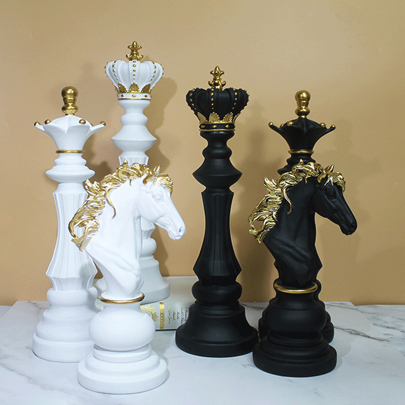 Queen Art Craft - Новый скандинавский шахматный набор: фигурки короля,