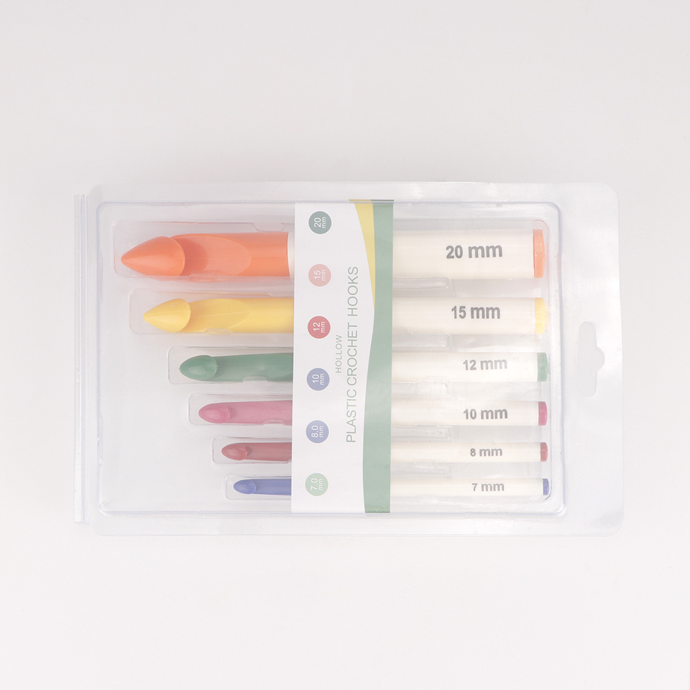 Crochet Hook Set - Набор для рукоделия: толстые полые пластиковые