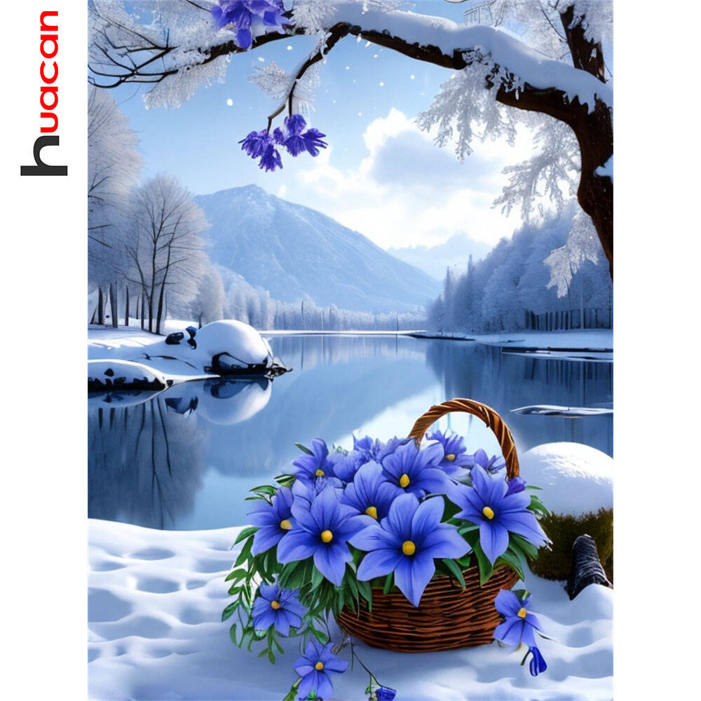 Art Craft Winter - Huacan 2021, новая коллекция, алмазные картины,