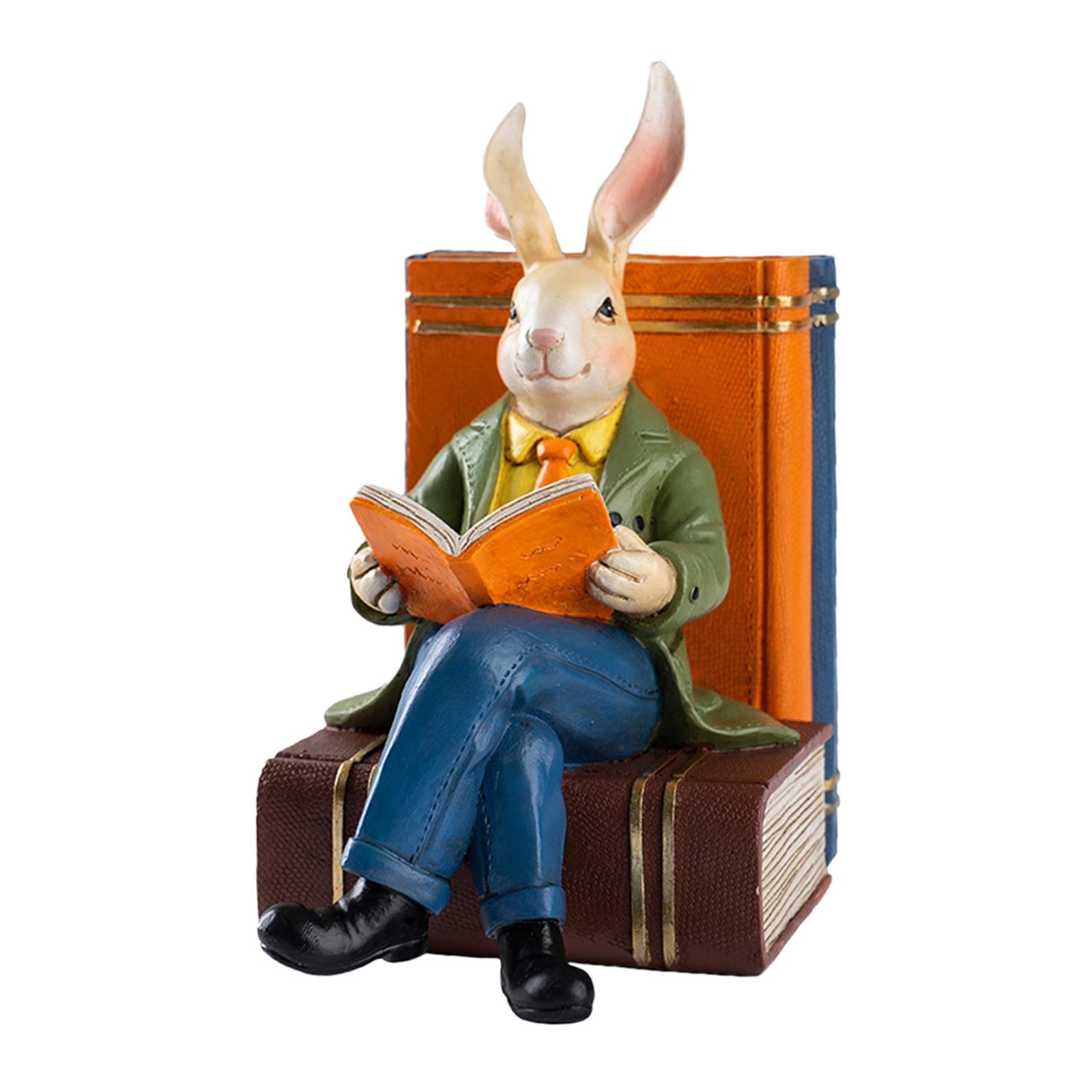 Art Craft Rabbit - Статуэтка кролика с книгой, настольное украшение