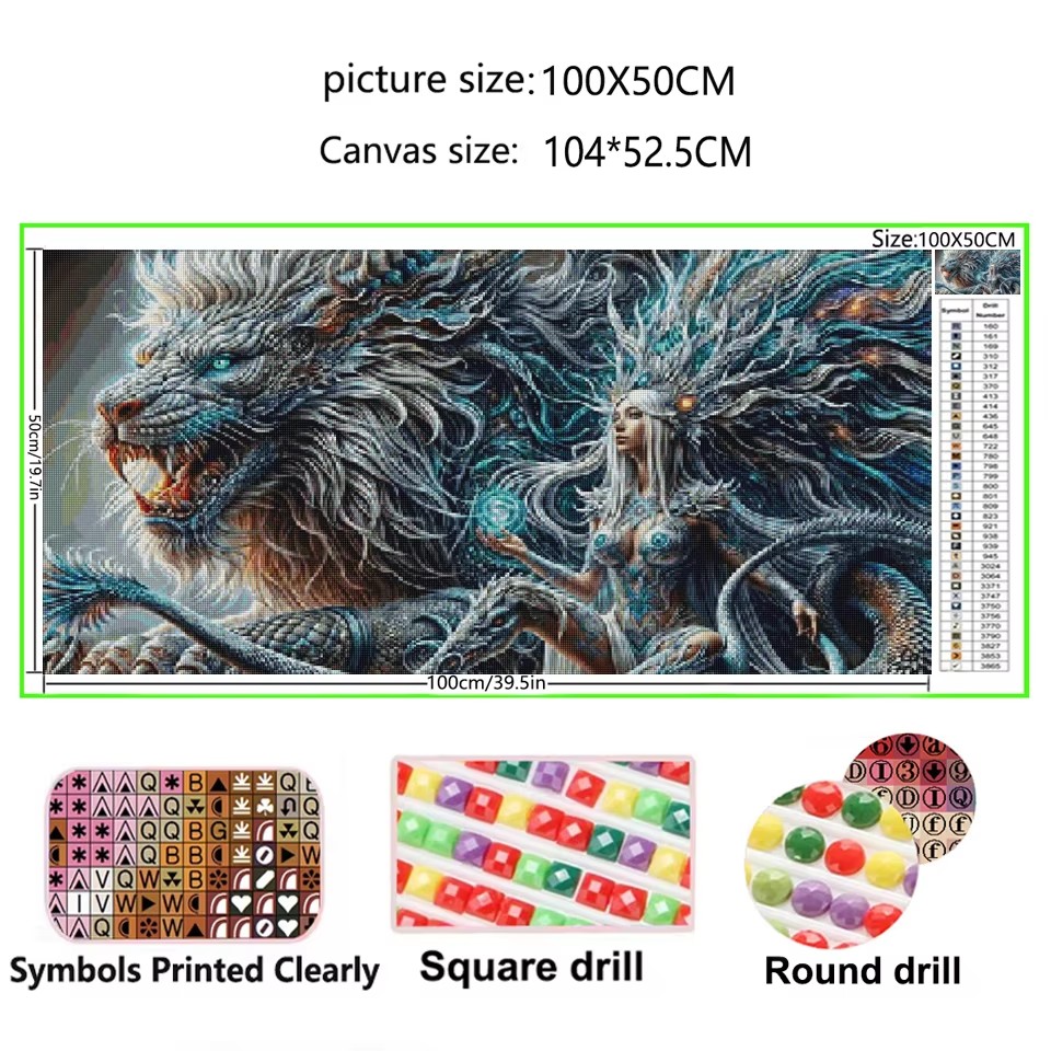 Queen Art Craft - Готический Дракон Королева 5D Diy Набор