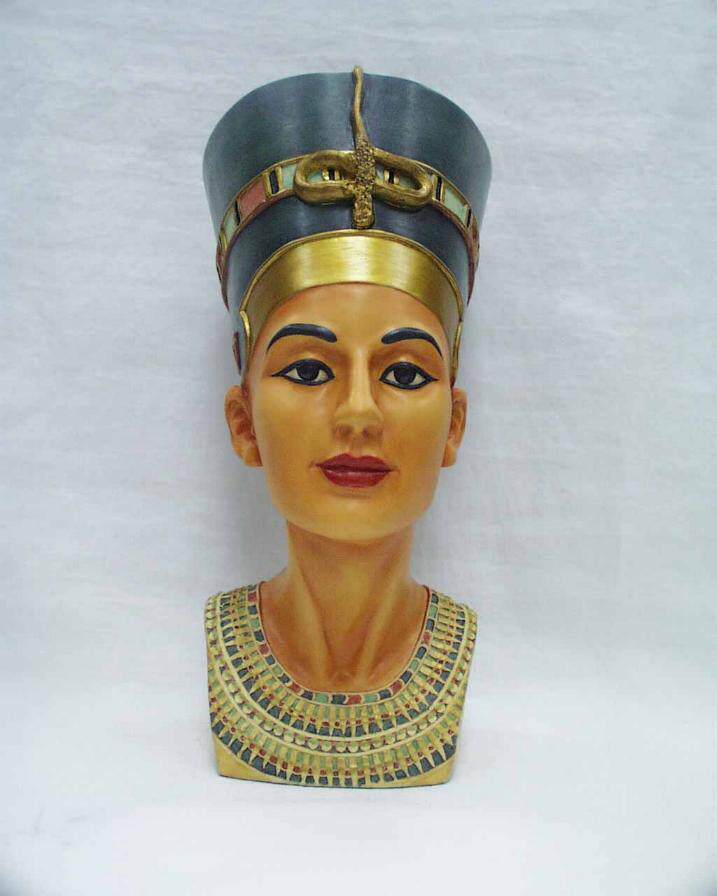 Queen Art Craft - Статуэтка-бюст древнеегипетской царицы Нефертити, винтажный экзотический