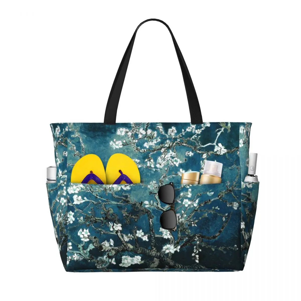 Art Portfolio Bag - Сумка-тоут с цветами миндаля Ван Гога