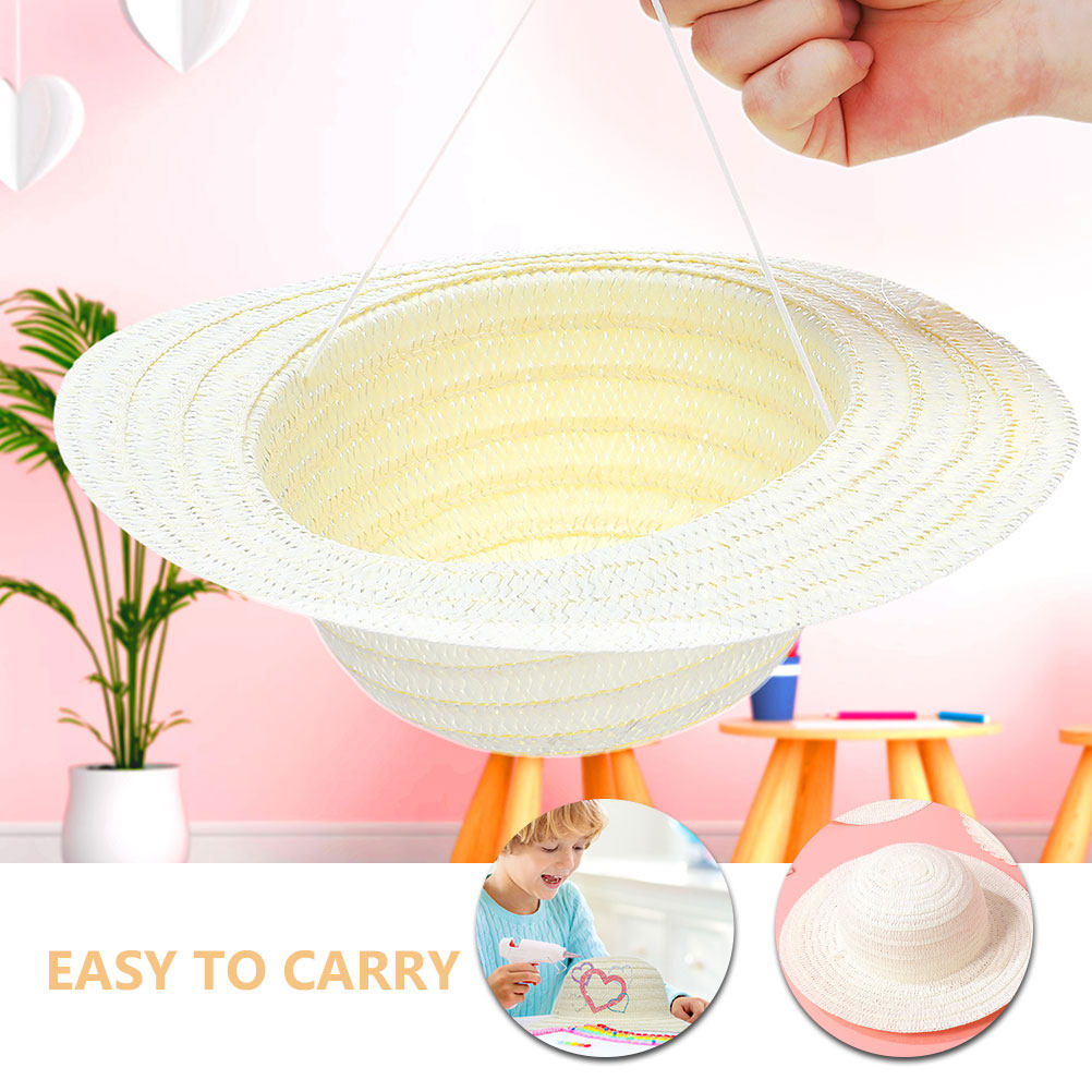 8 шт. детских соломенных шляп  – обзор и цена Art Craft Diy