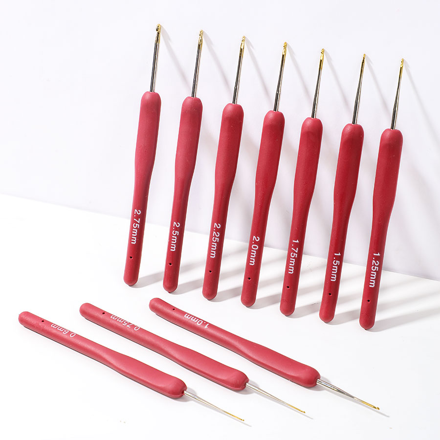 10 шт., красный набор для вяза – обзор и цена Crochet Hook Set