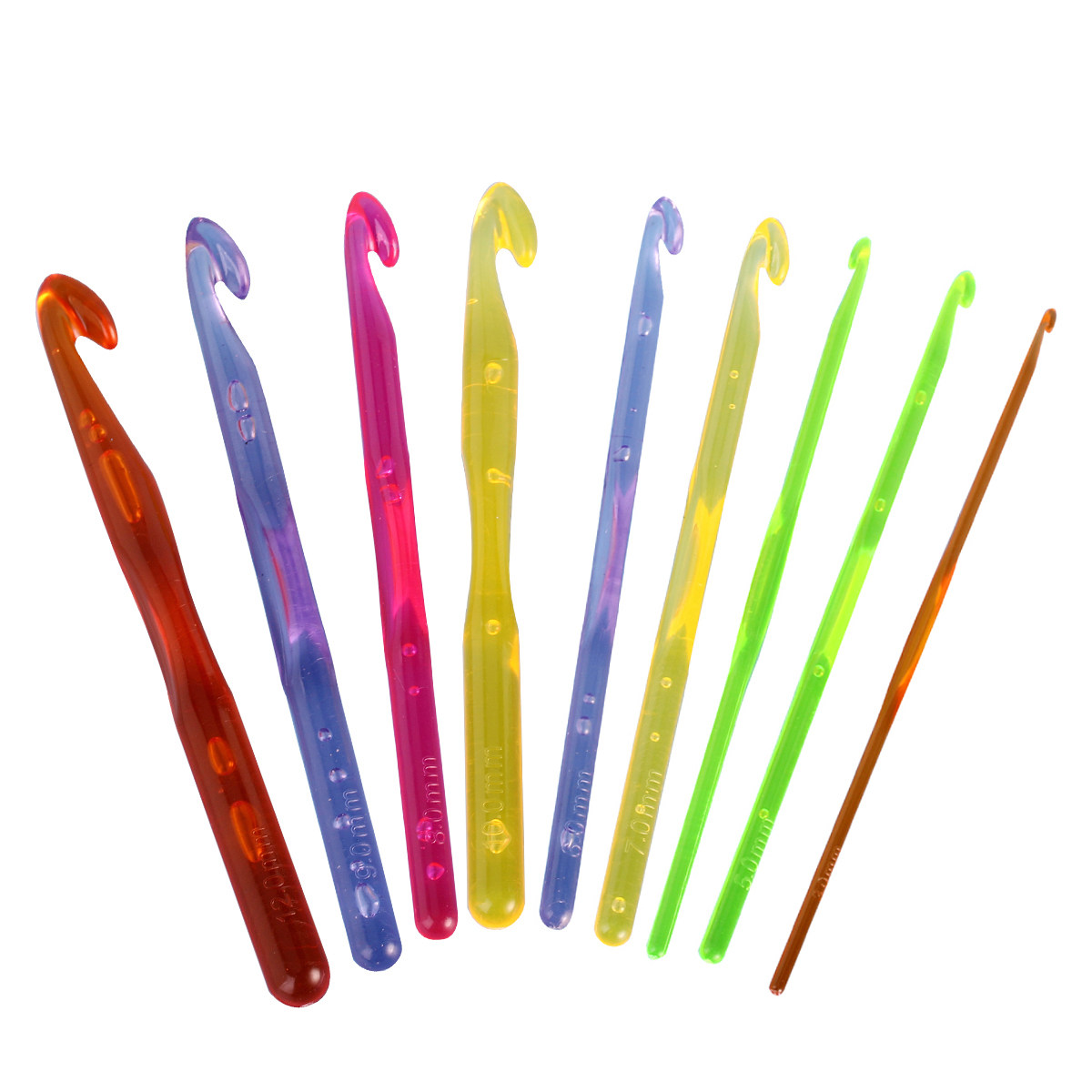 Набор из 9 разноцветных пласти – обзор и цена Crochet Hook Set