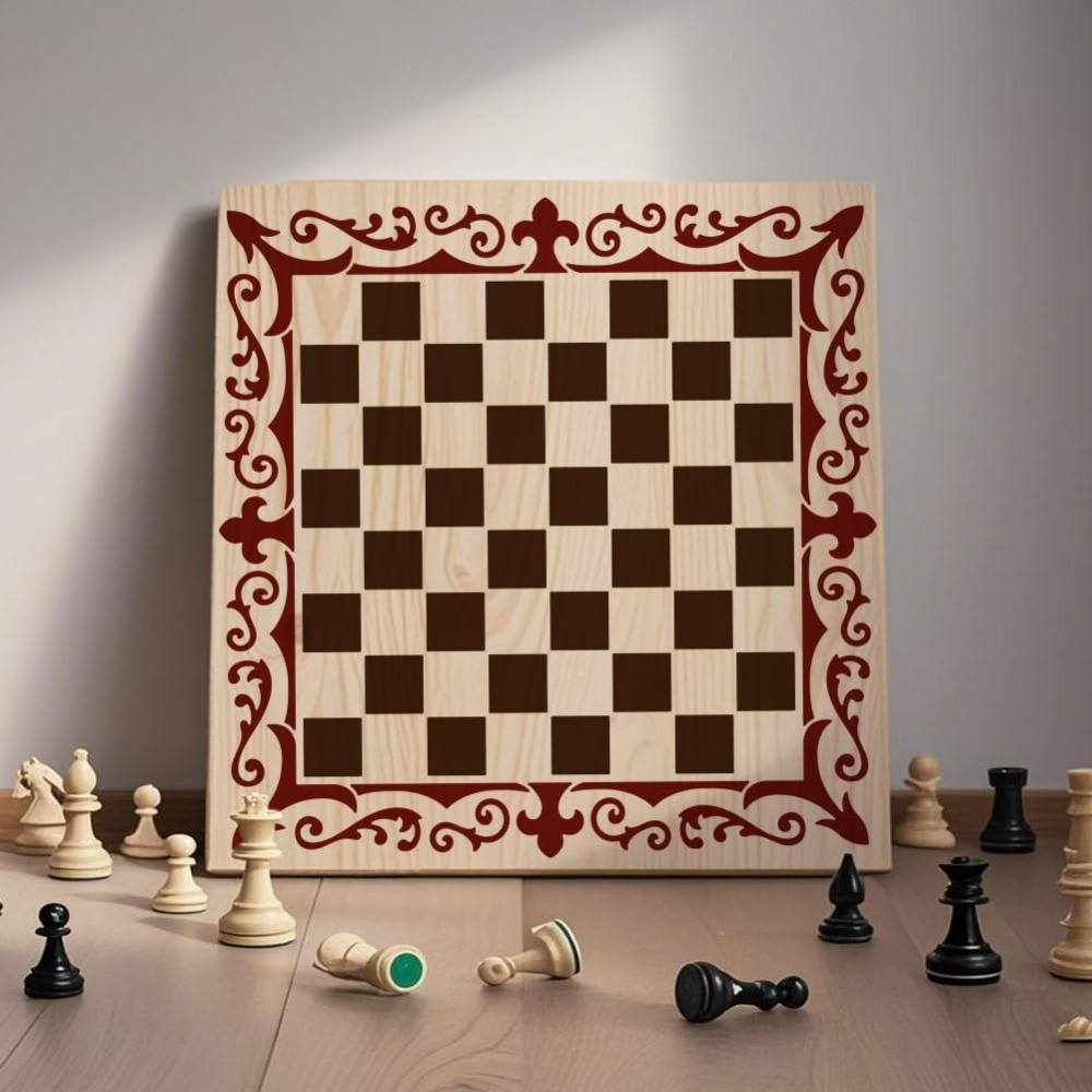 2 шт. шахматные фигуры, трафар – обзор и цена Queen Art Craft