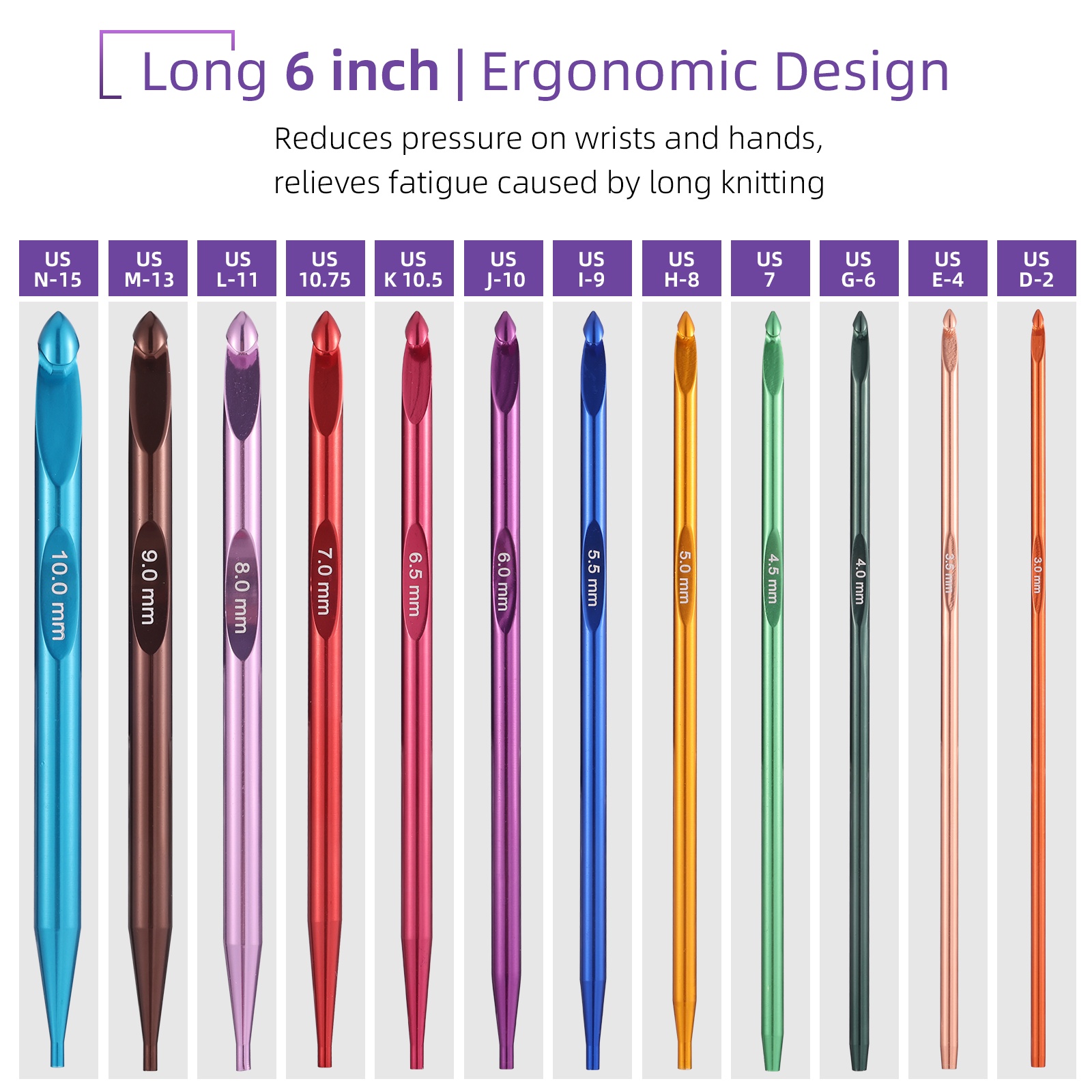 Тунисский набор крючков для вя – обзор и цена Crochet Hook Set