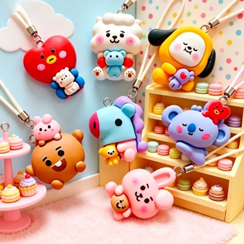 7 шт. смоляных мультяшных шарм – обзор и цена Art Craft Diy