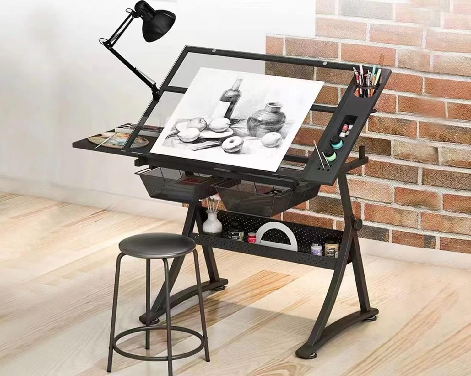 Стеклянный чертежный стол для  – обзор и цена Art And Craft Studio