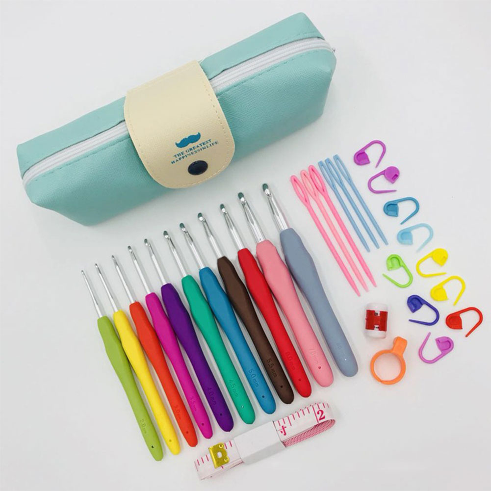 Набор из 11 разноцветных вязал – обзор и цена Crochet Hook Set