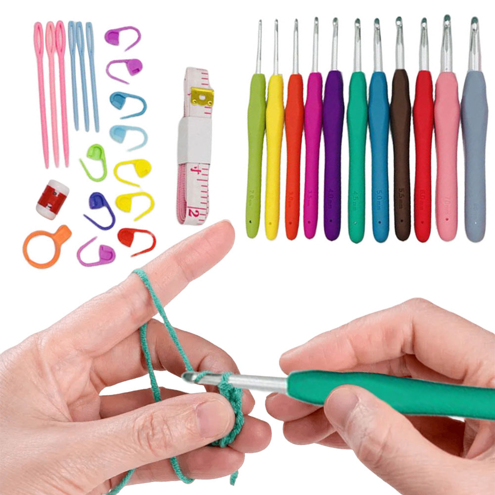Набор алюминиевых крючков для  – обзор и цена Crochet Hook Set