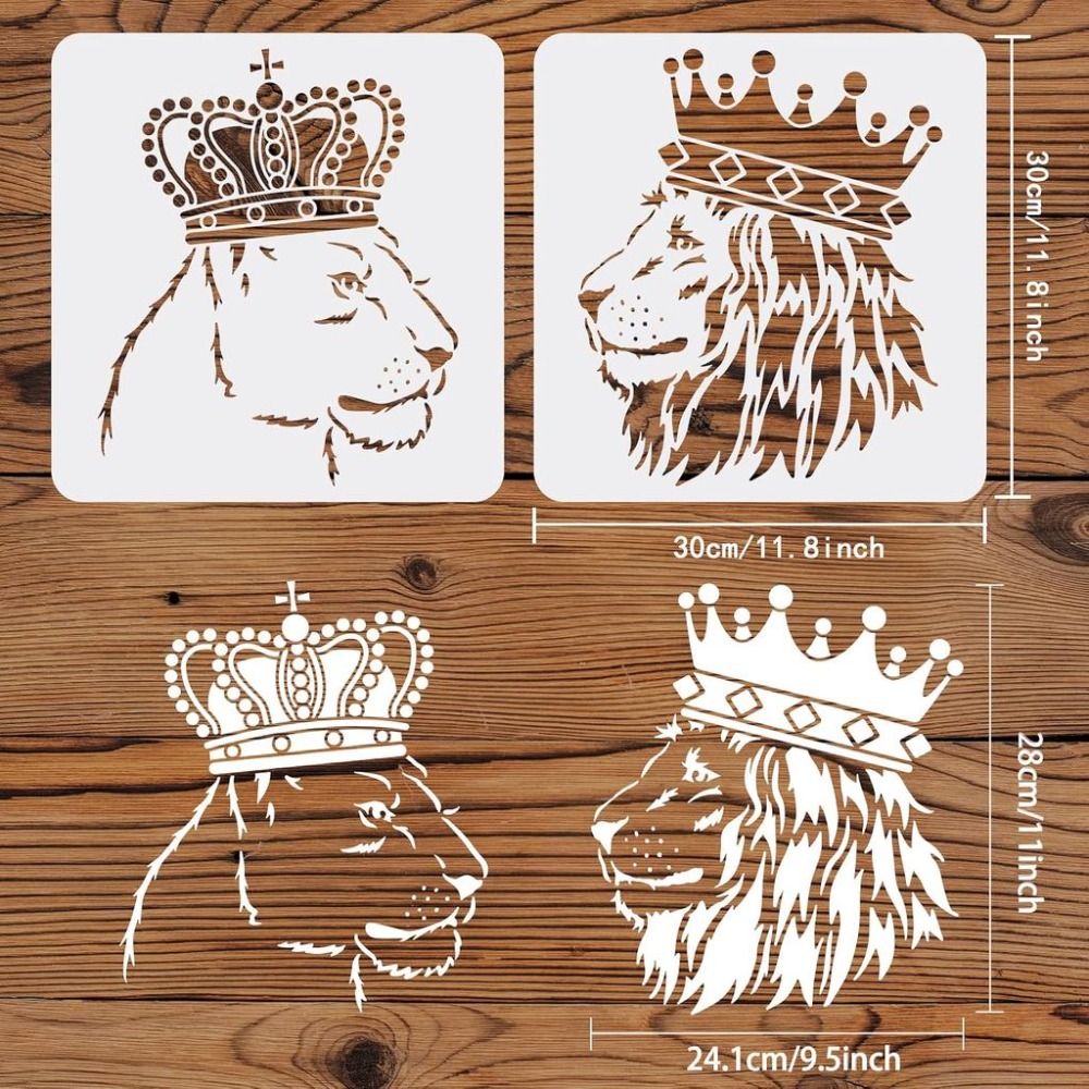 2 шт. трафаретов с изображение – обзор и цена Queen Art Craft