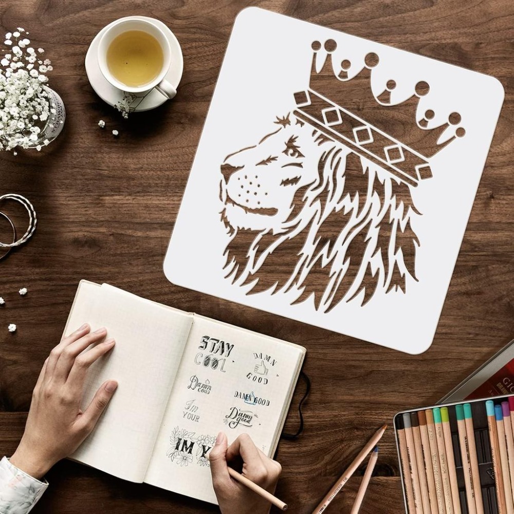 2 шт. трафаретов с изображение – обзор и цена Queen Art Craft